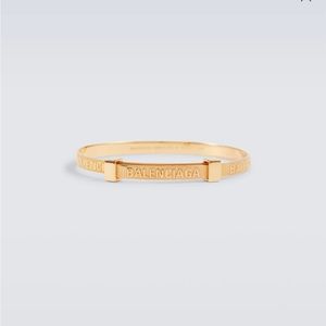 Balenciaga Logo Hoop Bracelet